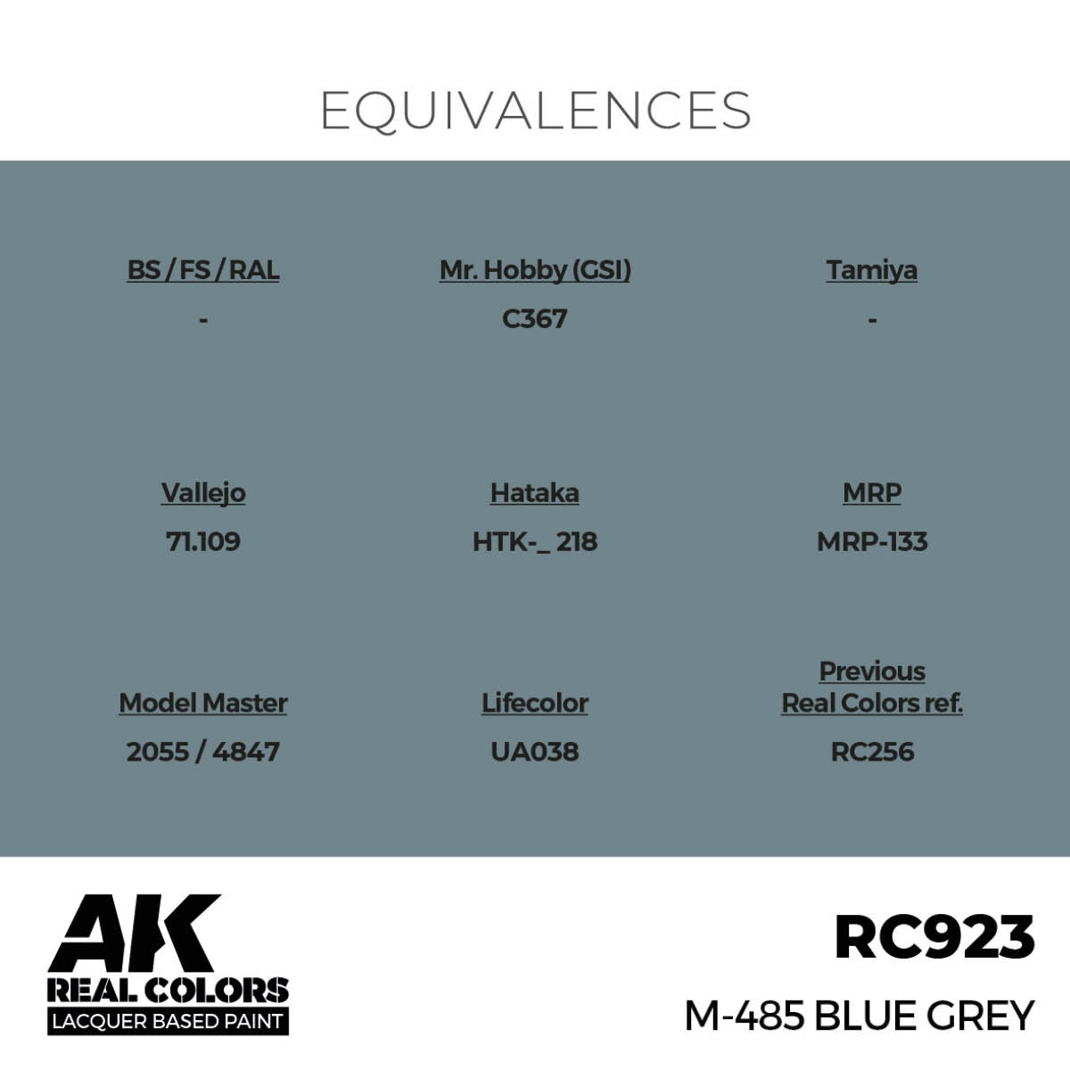 AK Interactive RC923 M-485 Blue Grey 17 ml – zdjęcie 2