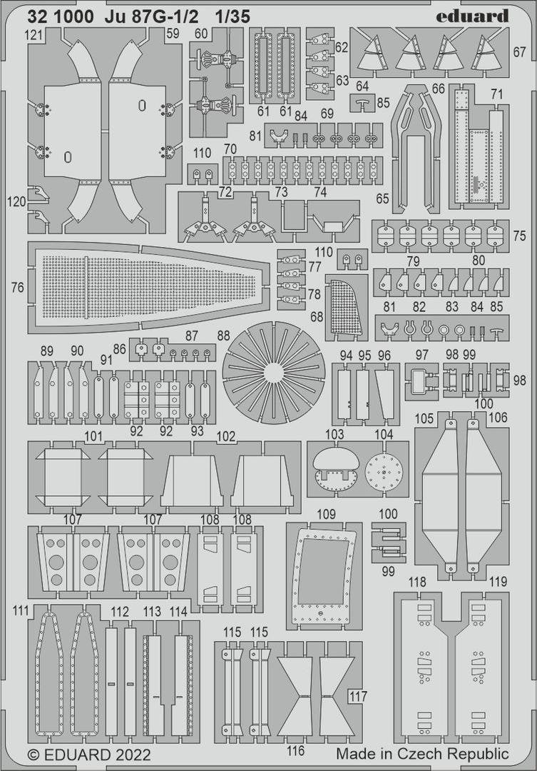 Eduard 321000 Ju 87G-1/2 BORDER MODEL 1/35 – zdjęcie 2