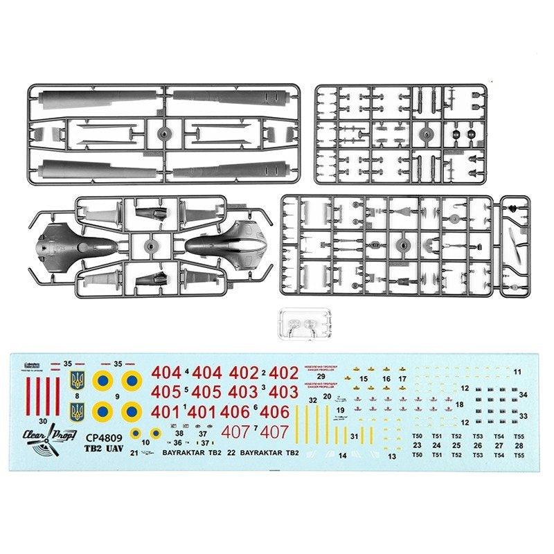 Clear Prop! CP4809 TB.2 Unmanned Aerial Vehicle STARTER KIT 1/48 – zdjęcie 2
