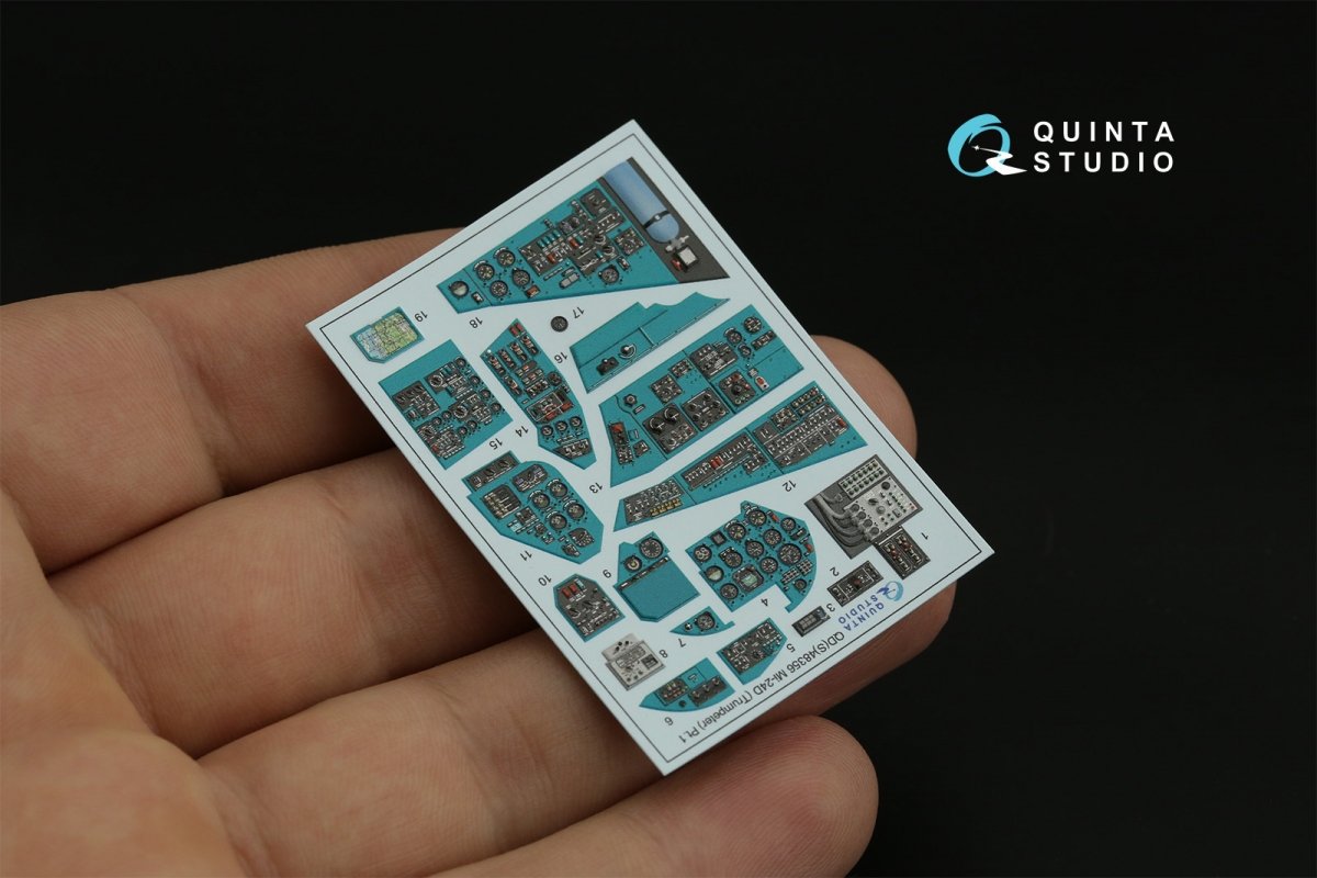 Quinta Studio QDS-48356 Mi-24D 3D-Printed &amp;amp; coloured Interior on decal paper (Trumpeter) (Small version) 1/48 – zdjęcie 6