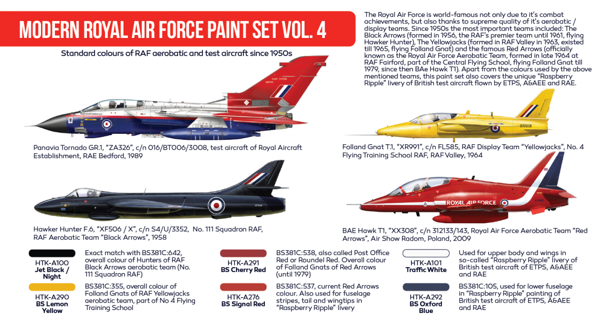 Hataka HTK-AS85 Modern Royal Air Force paint set vol. 4 6x17ml – image 3