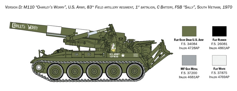 Italeri 6574 M110 Self Propelled Howitzer 1/35 – image 4