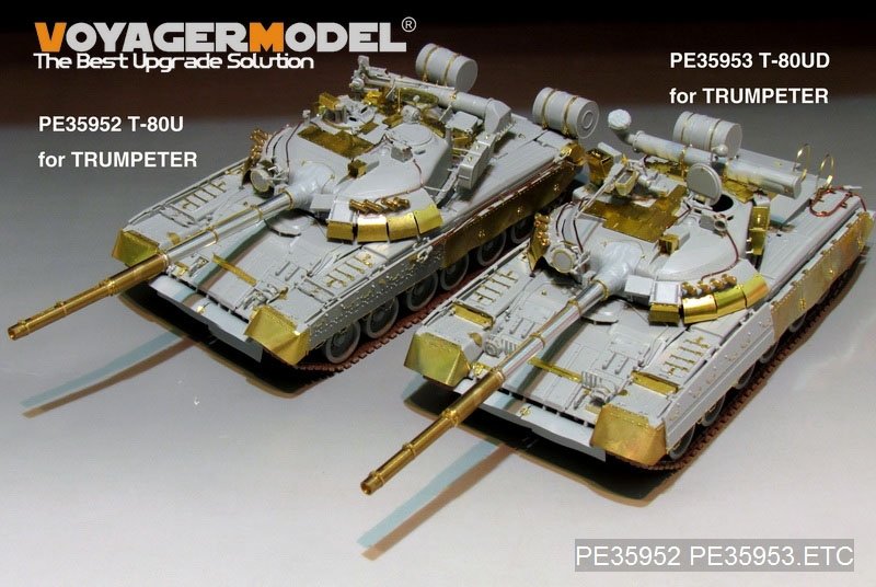 Voyager Model PE35953 Modern Russian T-80UD Main Battle Tank（smoke discharger include）For TRUMPETER 09527 1/35 – image 14