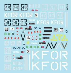Star Decals 35-C1295 British Challenger 2 in Kosovo. KFOR markings 1/35 – zdjęcie 3