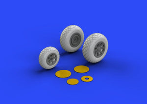 Eduard 648258 P-38 wheels ACADEMY 1/48 – zdjęcie 2