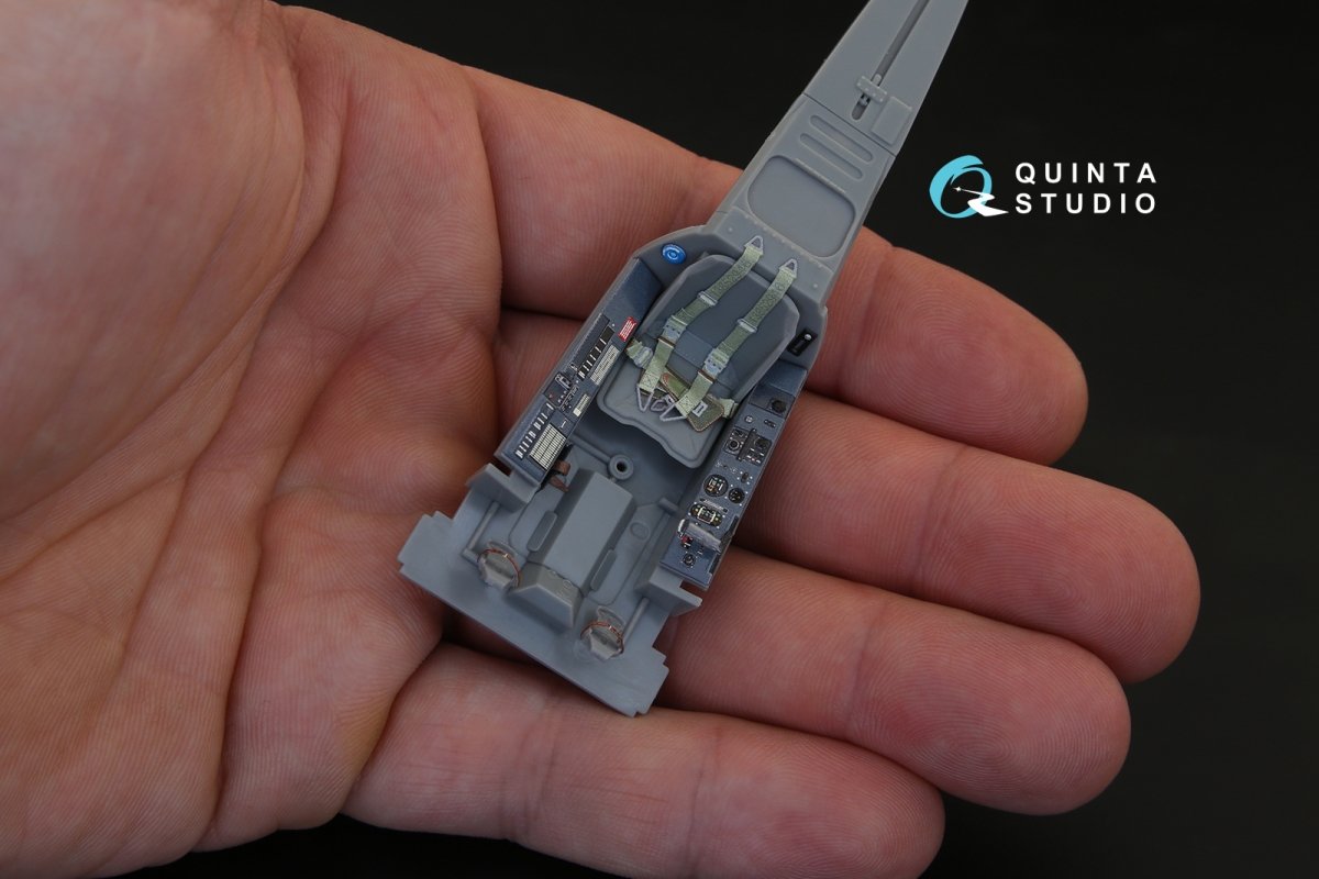 Quinta Studio QD32055 FW 190A-5 3D-Printed &amp;amp; colored Interior on decal paper (for Hasegawa kit) 1/32 – image 10