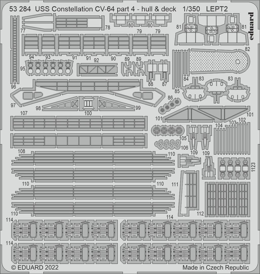 Eduard BIG5367 USS Constellation CV-64 PART II RUMPETER 1/350 – image 5