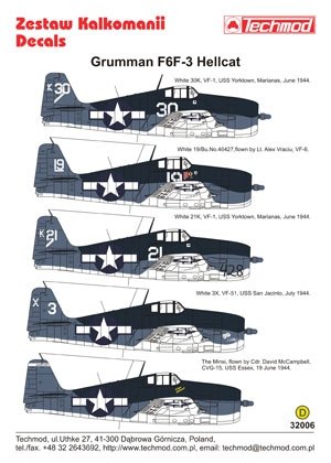 Techmod 32006 - Grumman F6F-3 Hellcat 1/32 – zdjęcie 2