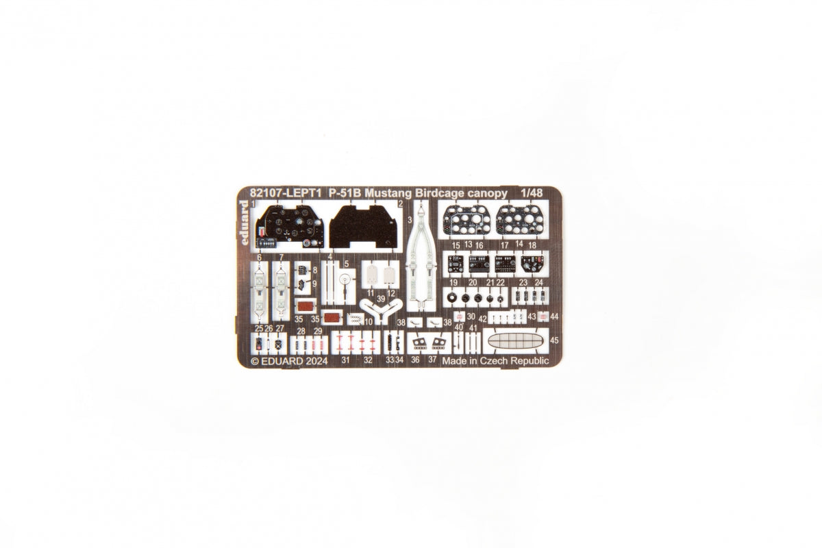 Eduard 82107 P-51B Mustang Birdcage canopy 1/48 – zdjęcie 5