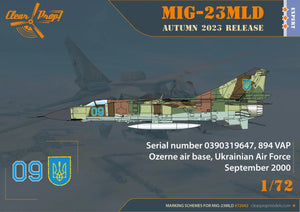 Clear Prop! CP72042 MiG-23MLD The last Ukrainian Flogger-К EXPERT KIT 1/72 – zdjęcie 3