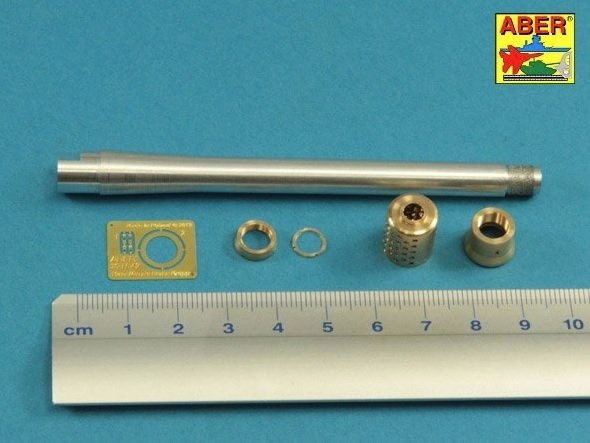 Aber 35L-261 Lufa 150mm z hamulcem do niemieckiego czołgu E-100 z wieżą Krupp 1/35 – immagine 4