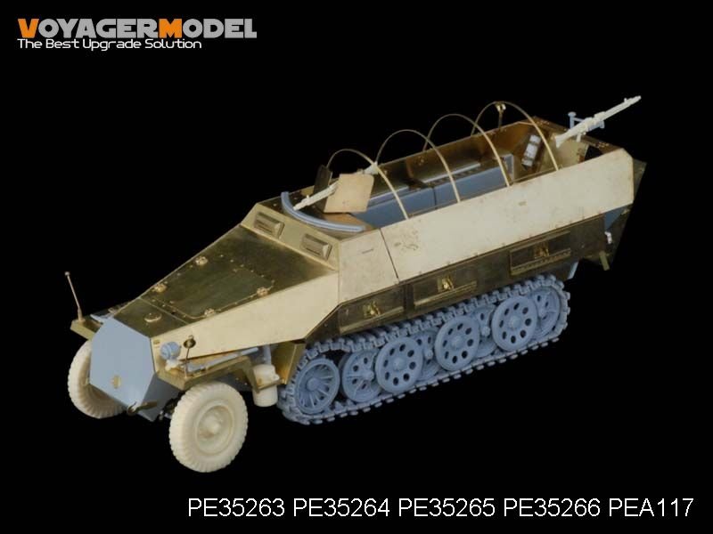 Voyager Model PE35263 WWII German Sd.Kfz.251/1 Ausf.D Armoured Personnel Carrier Back seats &amp;amp; boxes (For DRAGON Kit) 1/35 – zdjęcie 3