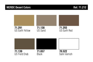 Vallejo 71212 US MERDC Desert Colors (6x17ml) – immagine 2
