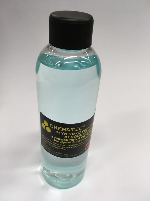 Chematic 004 Płyn do czyszczenia aerografów po farbach akrylowych 200 ml