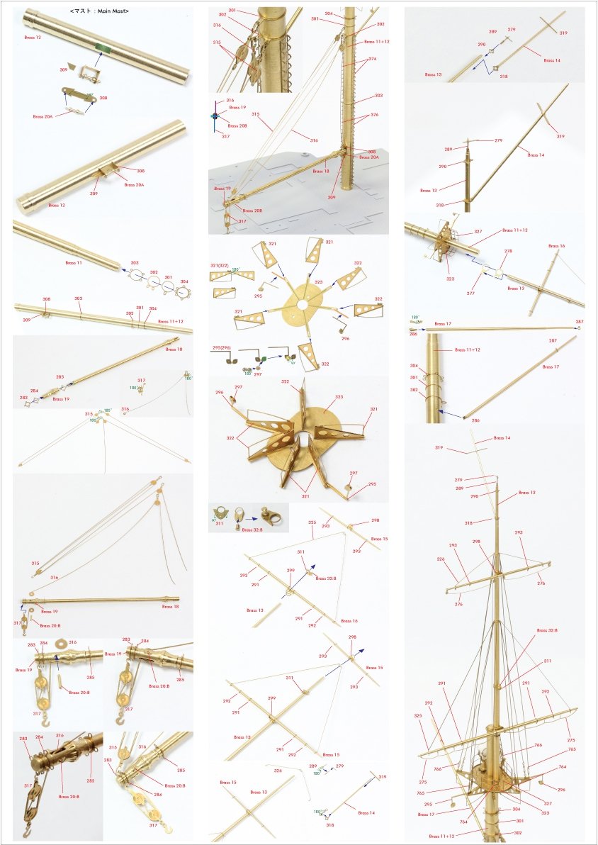 Pontos 23008F1 IJN MIKASA 1905 Detail Up Set 1/200 – zdjęcie 14