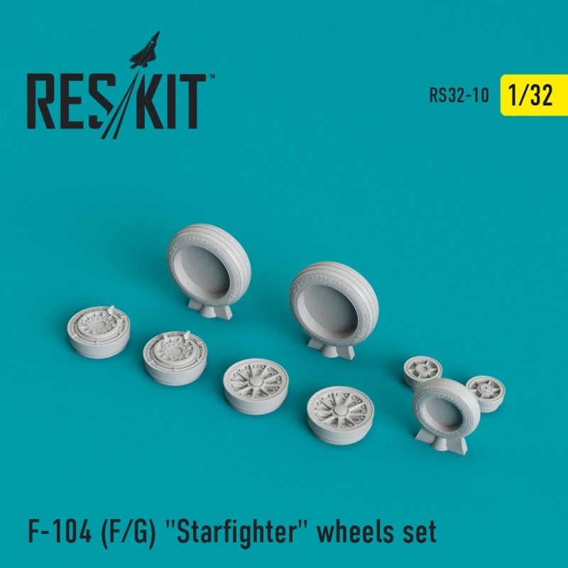 RESKIT RS32-0010 F-104 (F/G) "Starfighter" wheels set 1/32