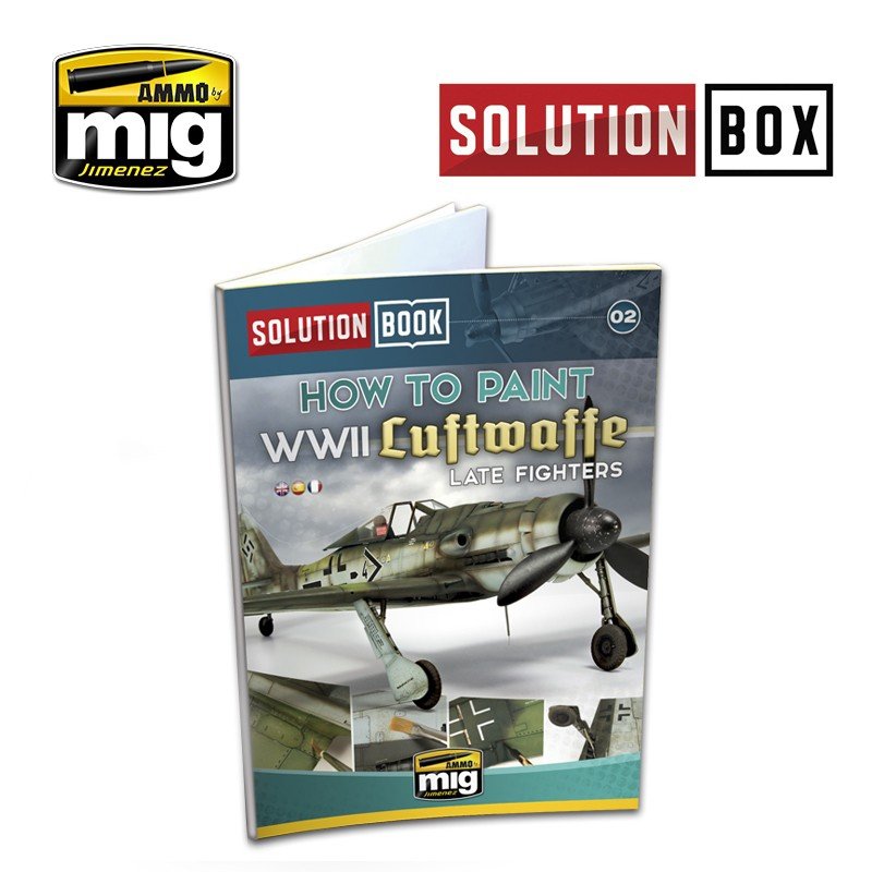 AMMO of Mig Jimenez 7702 WWII LUFTWAFFE LATE FIGHTERS SOLUTION BOX – zdjęcie 3