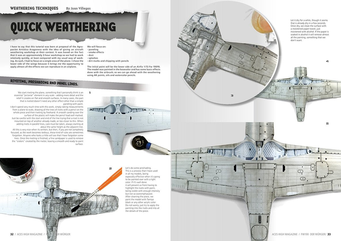AK Interactive AK2921 ACES HIGH ISSUE 11 FW 190 DER WÜRGER (English) – zdjęcie 2