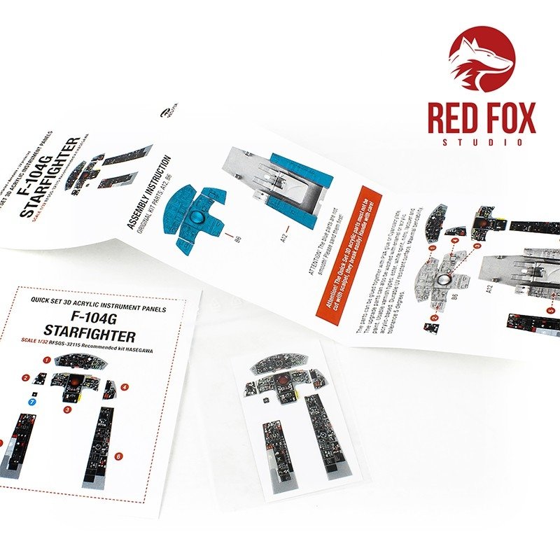 Red Fox Studio QS-32115 F-104G Starfighter (for Hasegawa kit) 1/32 – image 3