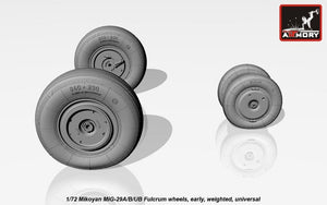 Armory Models AW72037 Mikoyan MiG-29A/B/UB Fulcrum weighted wheels, early 1/72 – image 4