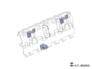 ET Model P35-318 Tiger II/Jagdtiger Spare Track Brackets For Common Version Track ( 3D Print ) 1/35 – image 2