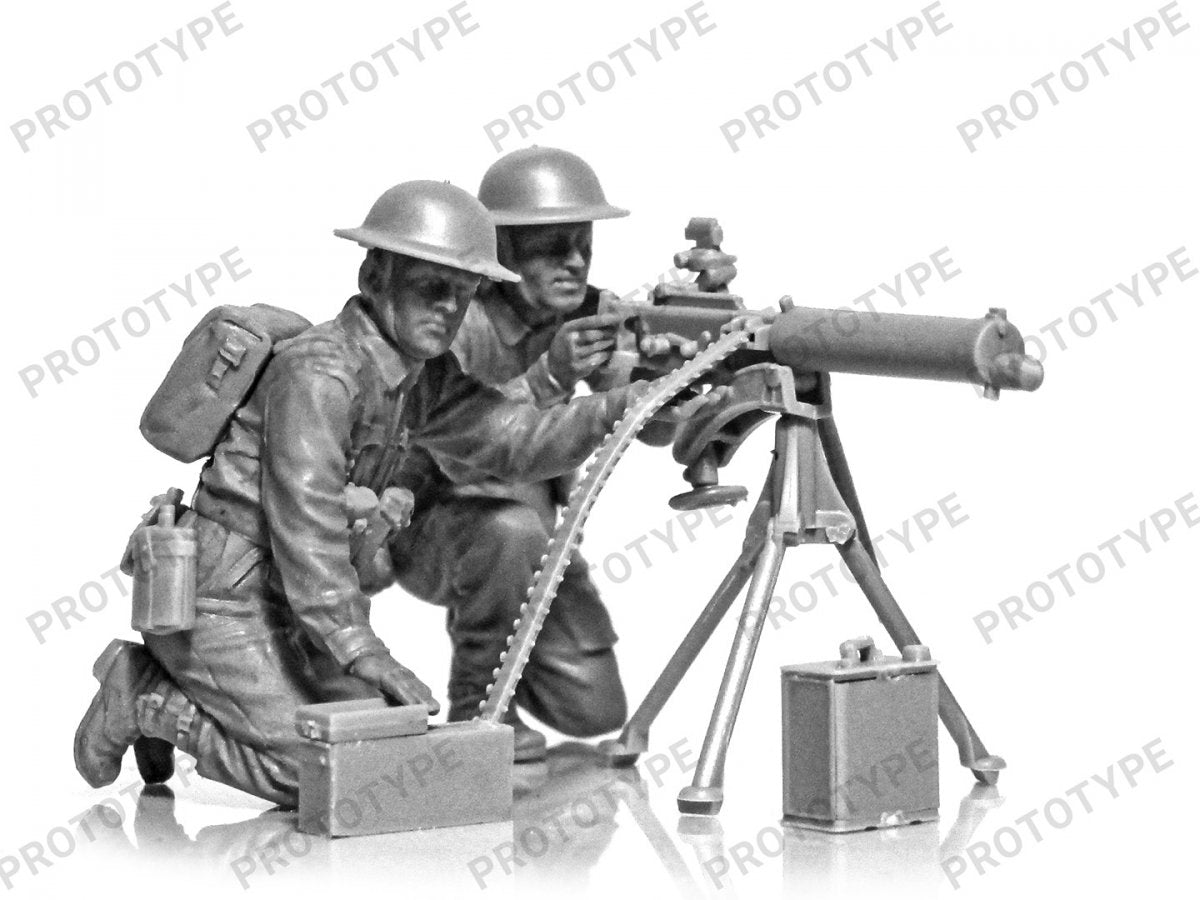 ICM 35646 WWII British Vickers MG Crew (Vickers MG &amp;amp; 2 figures) 1/35 – image 3