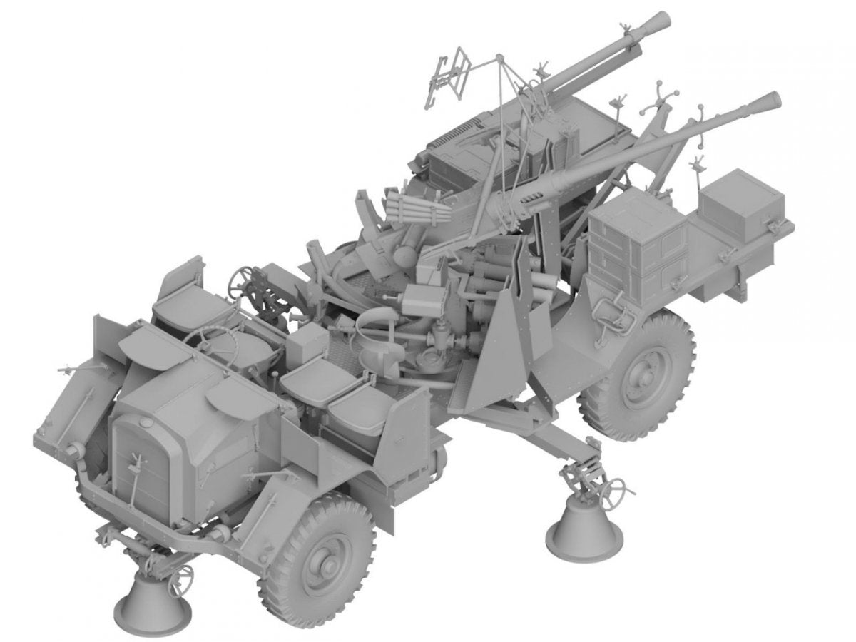 Thunder Model 35210 British Morris Bofors C9/B Gun truck Early variant 1/35 – image 6
