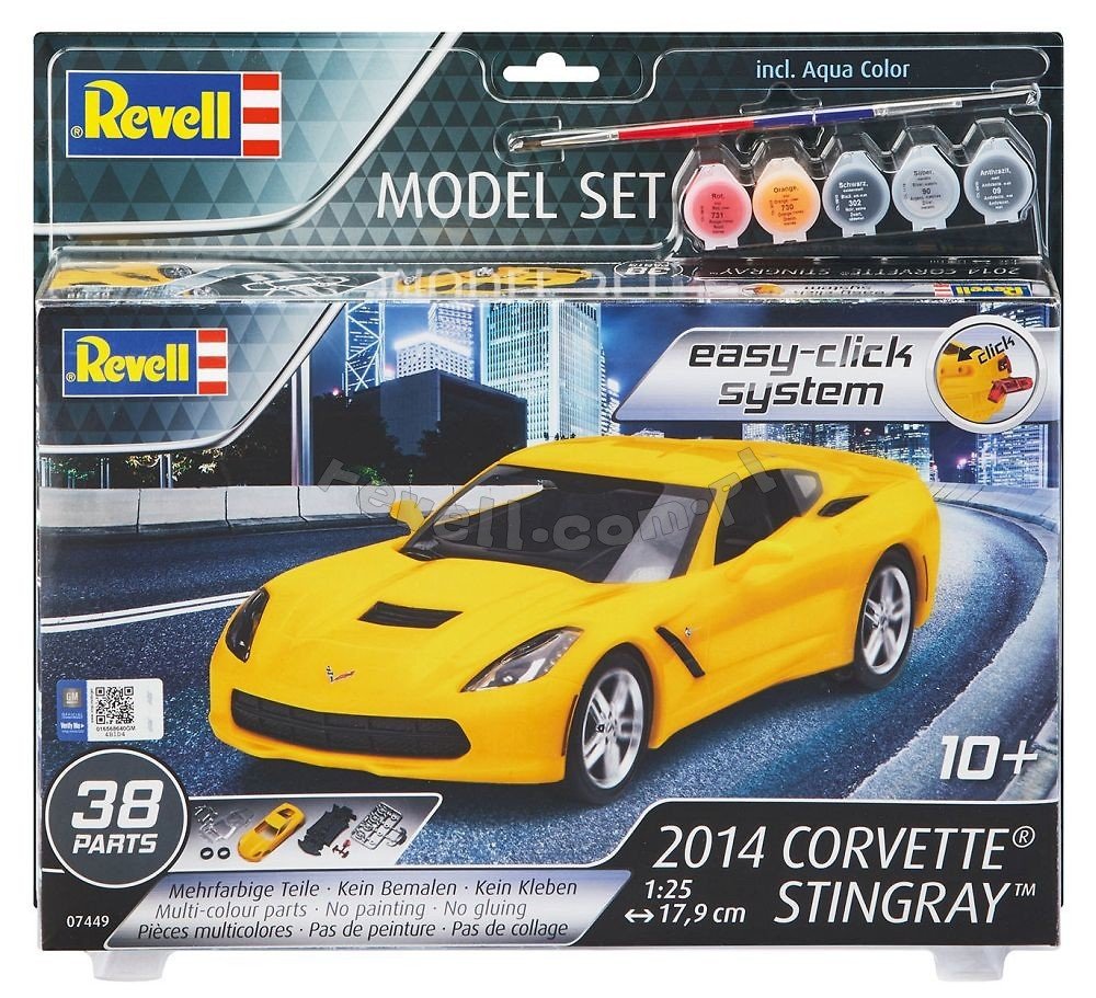 Revell 67449 Corvette Stingray 2014, échelle 1/25