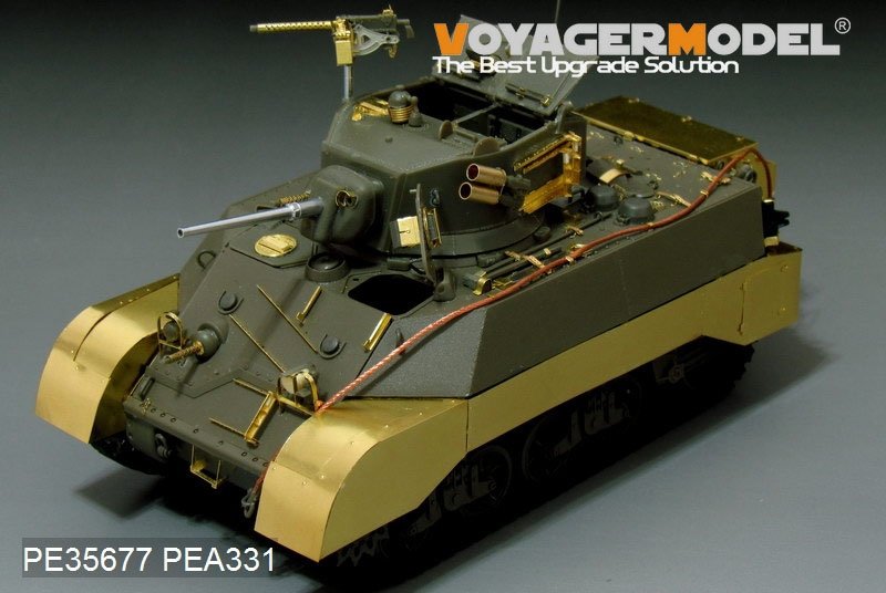 Voyager Model PEA331 WWII US M3A3 Stuart Fenders/Side skirts (FOR AFV CLUB KIT) 1/35 – zdjęcie 4