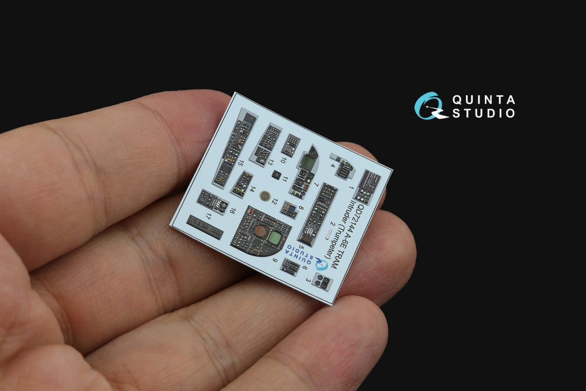 Quinta Studio QD72144 A-6E TRAM Intruder 3D-Printed &amp;amp; coloured Interior on decal paper (Trumpeter) 1/72 – zdjęcie 4