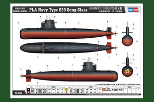 Hobby Boss 83518 PLA Navy Type 039 Song Class 1/350 – zdjęcie 4