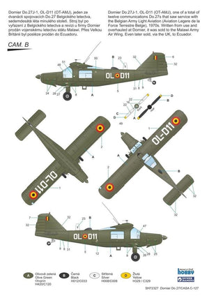 Special Hobby 72327 Dornier Do 27 German, Spanish and Belgian Service 1/72 – zdjęcie 3