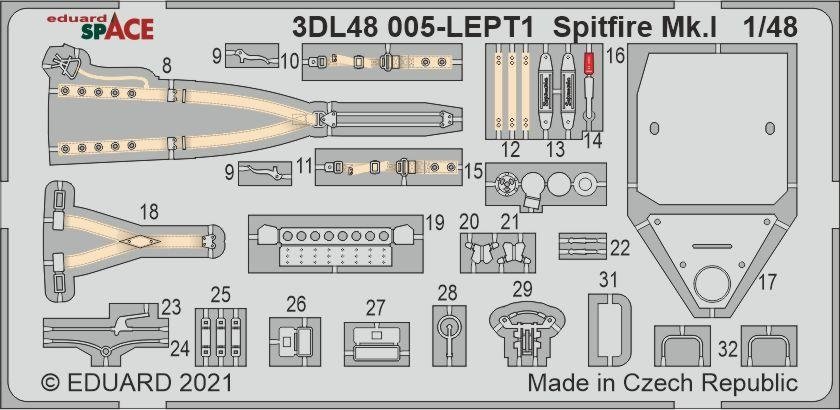 Eduard 3DL48005 Spitfire Mk.I early SPACE 1/48 – zdjęcie 2