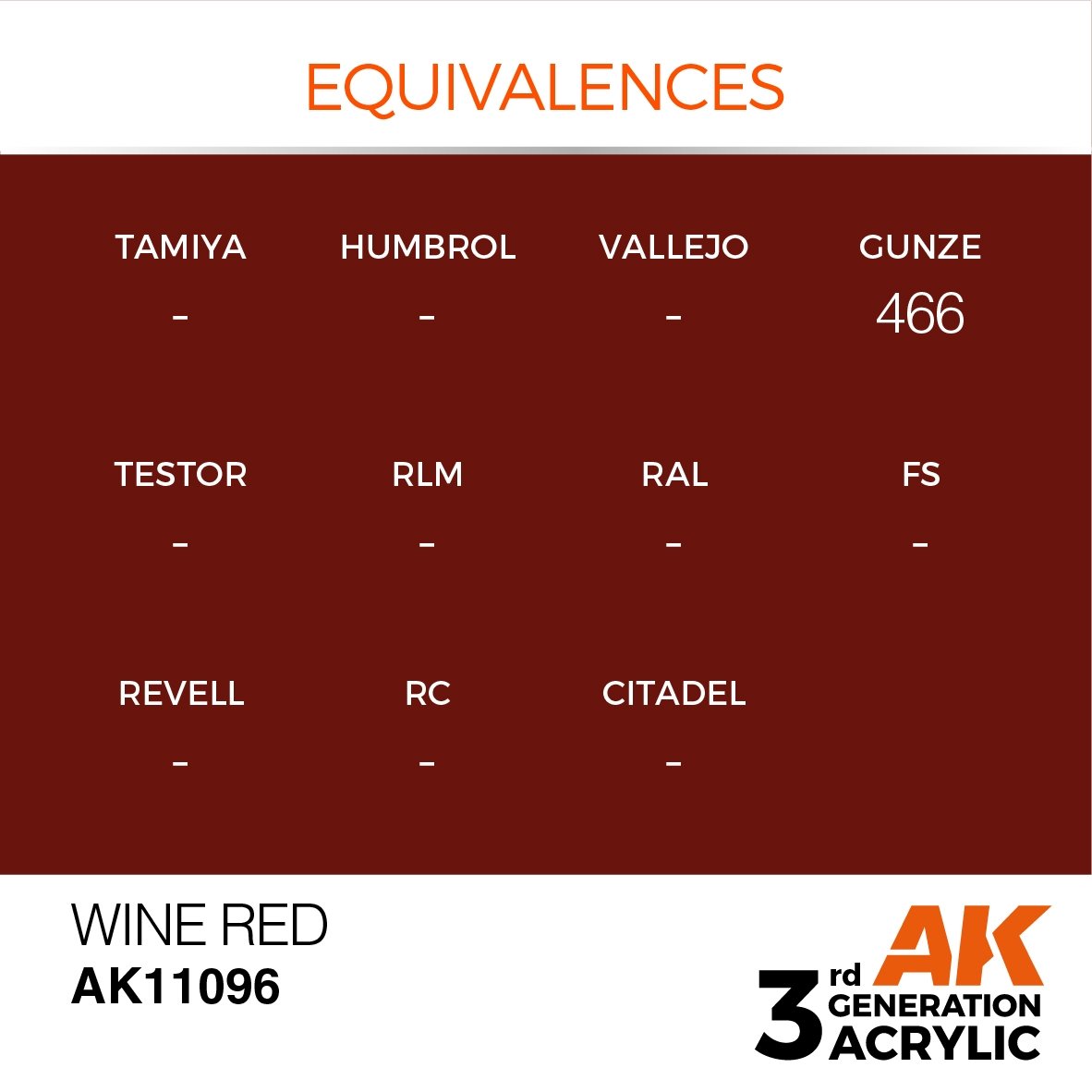 AK Interactive AK11096 WINE RED – STANDARD 17ml – Bild 3