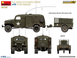 MiniArt 35418 US ARMY K-51 RADIO TRUCK WITH K-52 TRAILER. INTERIOR KIT 1/35 – zdjęcie 14