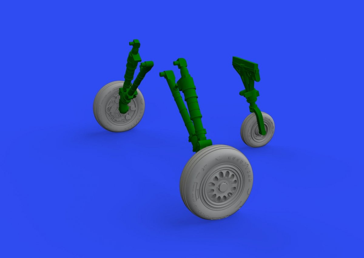 Eduard 648833 F-16C wheels late KINETIC MODEL 1/48 – zdjęcie 2
