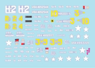 Star Decals 48-B1022 US M8 HMC - 75mm Howitzer. D-Day and France in 1944. 1/48 – zdjęcie 2