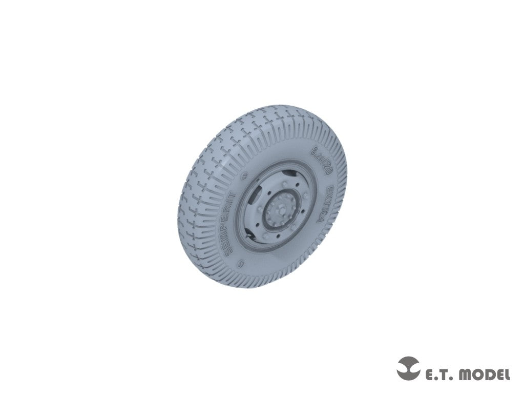 ET Model P35-106 WWII German Sd.Kfz.234 Large Diameter Weighted Wheels Type.6 1/35 – image 4