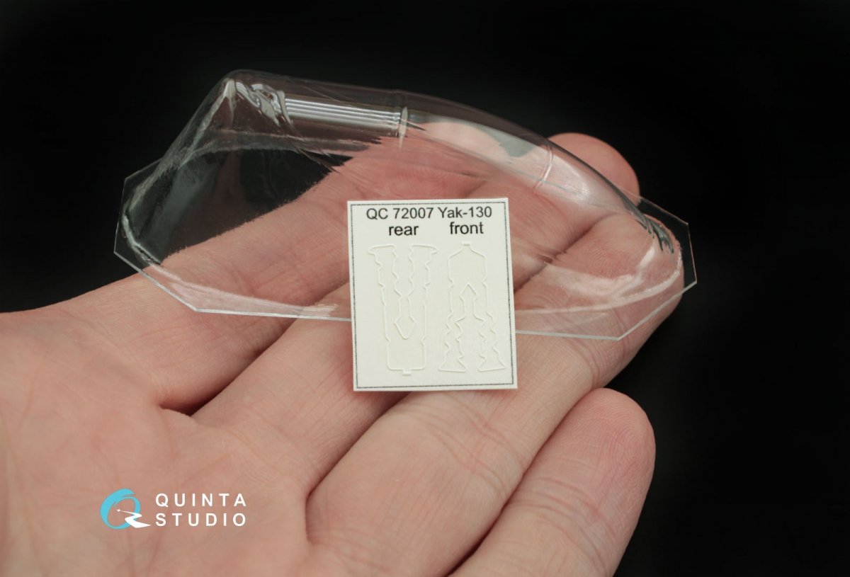 Quinta Studio QC72007 Yak-130 vacuformed clear canopy with det.cord (for Zvezda kit) 1/72 – zdjęcie 3