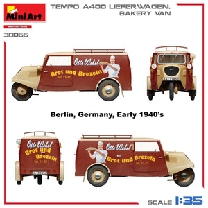 MiniArt 38066 TEMPO A400 LIEFERWAGEN. BAKERY VAN 1/35 – zdjęcie 5