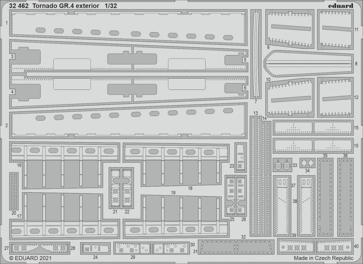 Eduard 32462 Tornado GR.4 exterior for Italeri 1/32