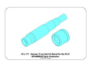Aber 35L-111 German 15cm StuH 43 Barrel for Stu.Pz. IV BRUMBAR Early 1/35 – zdjęcie 8