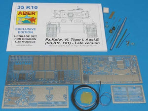 Aber 35K10 Pz.Kpfw. VI Ausf.E (Sd.Kfz.181) Tiger I – Late version (premium set) 1/35