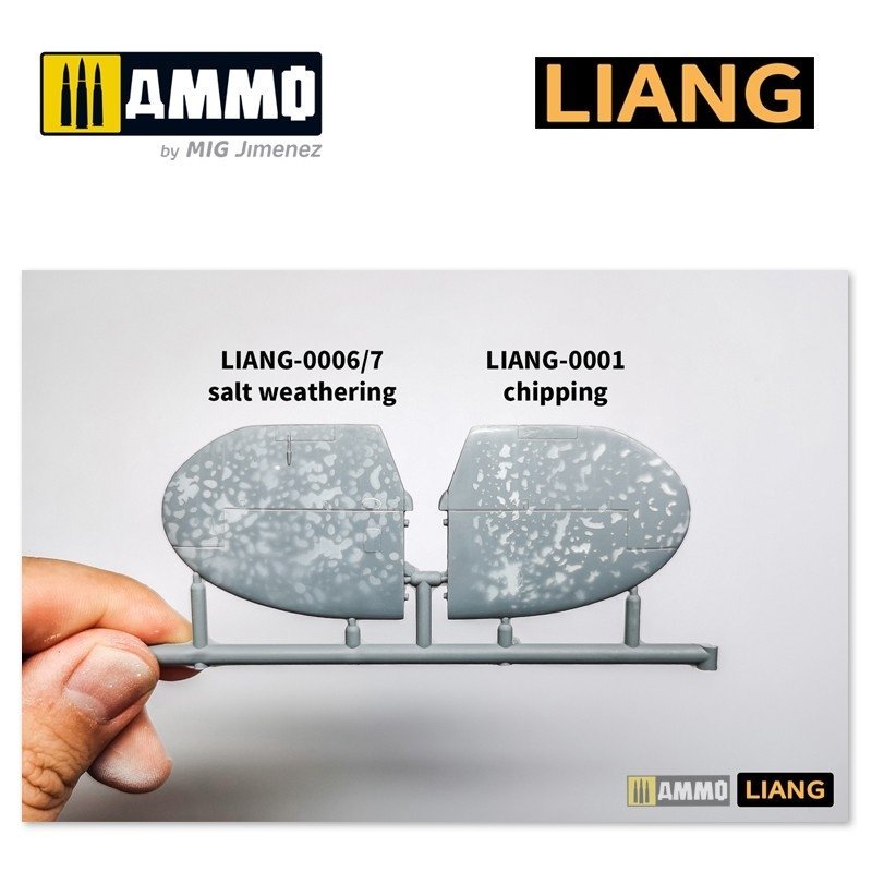 Liang 0007 Salt Weathering Effects Airbrush Stencils (Intensive) – zdjęcie 3