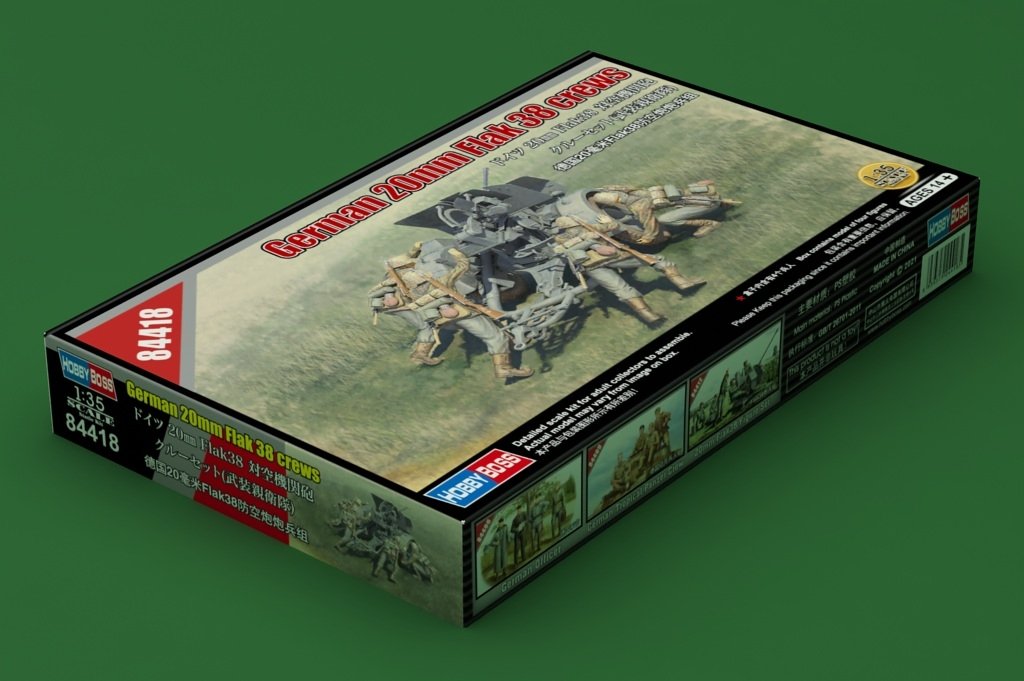 Hobby Boss 84418 German 20mm Flak 38 crews 1/35 – zdjęcie 2