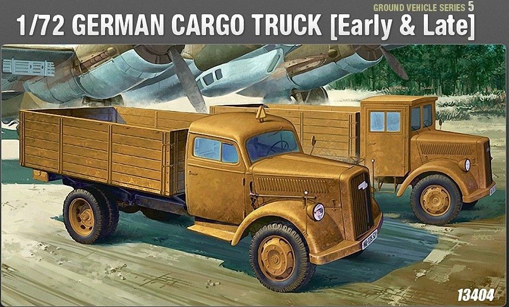 Academy 13404 GERMAN CARGO TRUCK [Early & Late] 1/72