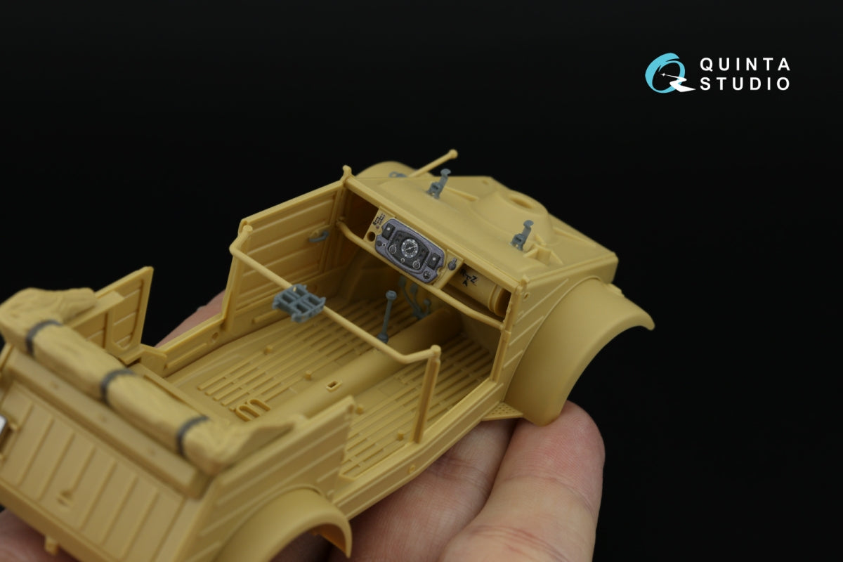Quinta Studio QD+35141 Kubelwagen Type 82 3D-Printed &amp;amp; coloured Interior on decal paper (Tamiya) (with 3D-printed resin parts) 1/35 – zdjęcie 9