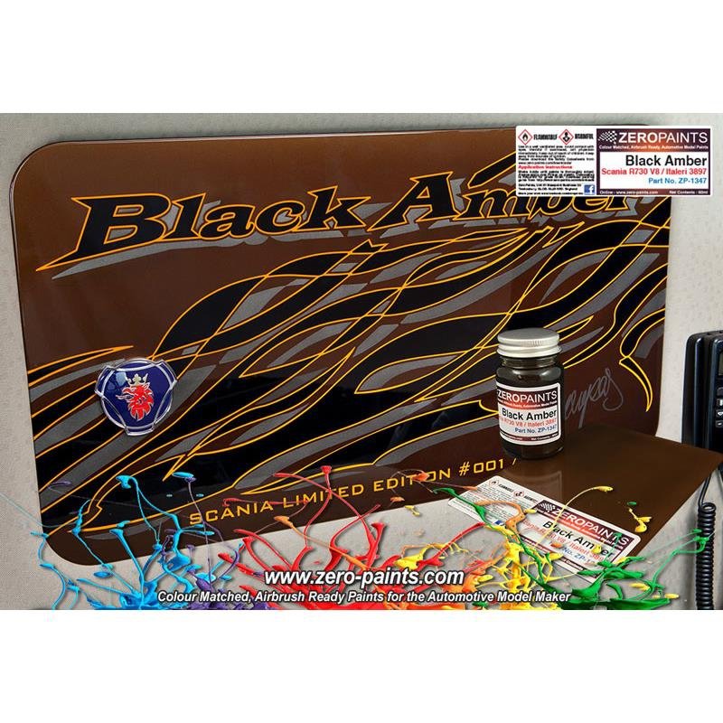 Zero Paints ZP-1347 Black Amber Scania R370 V8 / Italeri 60ml – image 5