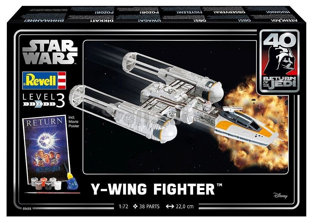 Revell 05658 Y-wing Fighter STAR WARS SET 1/106