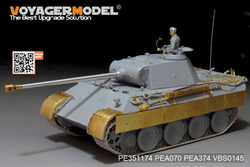 Voyager Model PE351174 WWII German Panther A early ver. Basic（For MENG TS-046）1/35 – zdjęcie 4